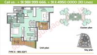 2 BHK, Type A: 985 Sq.Ft.
