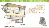 3 BHK, Type A: 1335 Sq.Ft.